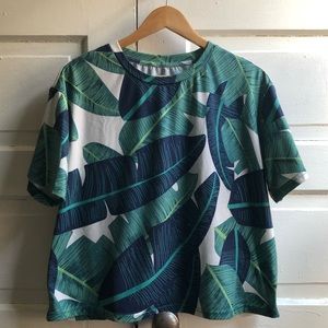 Boxy Palm Leaf Tee